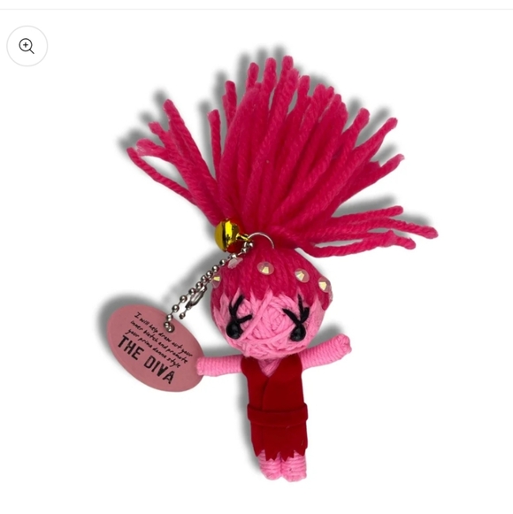 The Diva Watchover Voodoo Doll Keychain Bag Charm - Picture 3 of 3